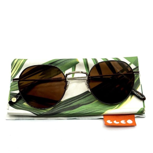 Garrett Leight GLCO Robson Brushed Gold-Tort Sunglasses Unisex New - Picture 4 of 7